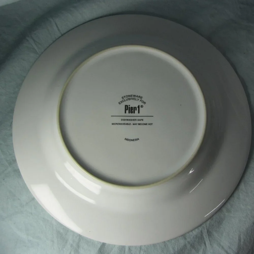 3 for $40 - Pier 1 sage green bird salad plate (w1412)